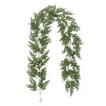 AUDeals Christmas Cedar Garland Greenery Faux Cedar Garland Artificial Pine Greenery for Christmas Mantel Wall Table Decor Everlasting Winter Holiday