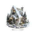 thumbnail image 1 of AUDeals Christmas House Ornament, 2D Acrylic Cabin Decor with Base, Special Shape Art Decor for Home Desktop, Xmas Tabletop Decoration, 1 of 9