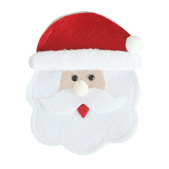 AUDeals Christmas Snowman Silverware Holder Pockets Set, Cute Utensil Holders for Spoon Fork, Festive Holiday Table Decor and Dinner Party Supplies