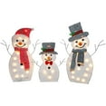thumbnail image 1 of AUDeals ‌Christmas Snowman Yard Decoration Outdoor Lighted Holiday Decor Illuminated Snowman Family Garden Xmas Tree Home Decorations Festive Scene‌, 1 of 7