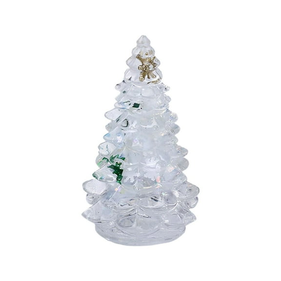 AUDeals Christmas Tree Decor Tabletop, Mini Christmas Tree Statue for Fireplace Mantel, Holiday Desktop Centerpiece Decorations for Home Office Festival