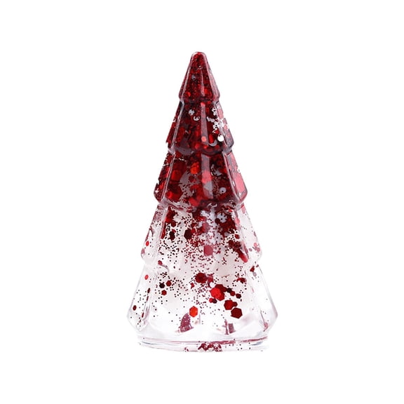 AUDeals Christmas Tree Decor Tabletop, Mini Christmas Tree Statue for Fireplace Mantel, Holiday Desktop Centerpiece Decorations for Home Office Festival