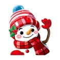 thumbnail image 1 of AUDeals Christmas Window Clings Stickers, Static Decals for Glass Windows and Walls, Holiday Decorations of Santa Snowman, Removable and Reusable, 1 of 8