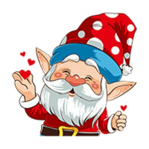 AUDeals Christmas Window Clings Stickers, Static Decals for Glass Windows and Walls, Holiday Decorations of Santa Snowman, Removable and Reusable