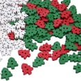 thumbnail image 1 of AUDeals ‌Christmas Wooden Buttons, Red Green White Xmas Tree Snowflake Shapes for Sewing, Scrapbooking, Crafting, and Holiday DIY Decorations‌, 1 of 5