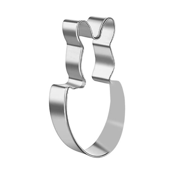 AUDeals Cookie Cutter Set 5 Pieces, Easter Bunny Stainless Steel Cookie Cutter Shapes, Egg Carrot Bunny Chick Bunny Face Holiday Themed Cutters for DIY Cake Baking Decoration