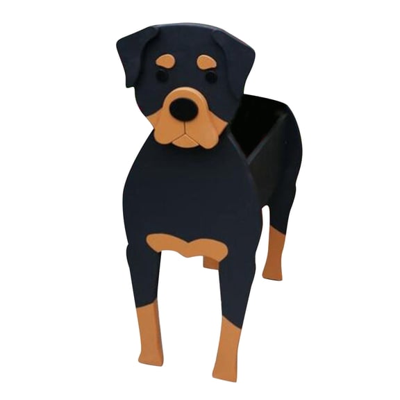 AUDeals Cute Dog Animal Shaped Flower Pot and Planter, Decorative Storage Container and Garden Pet Dog Pot for Succulents and Flowers, Animal Themed Decor