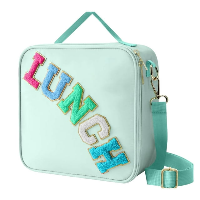 AUDeals Cute Insulated Lunch Bag Lunch Box Lunch Bag, Embroidered ...