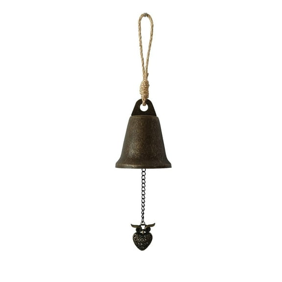 AUDeals Decorative Metal Bells, Bell Charm Decor for Farmhouse Rustic Home Indoor, Christmas Wedding Party Garland Hanging Outdoor Festive Decorations