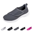 thumbnail image 1 of AUDeals Diabetic Shoes for Men and Women, Extra Wide Slip On Sneakers with Adjustable Closure for Swollen Feet (Dark Gray, 6), 1 of 8