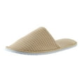 thumbnail image 1 of AUDeals Disposable Slippers - Soft Non Slip Guest Slippers for Hotel, Spa, Home Stay, and Travel Use with Lightweight Coral Velvet Comfort (Khaki, 8.5), 1 of 3