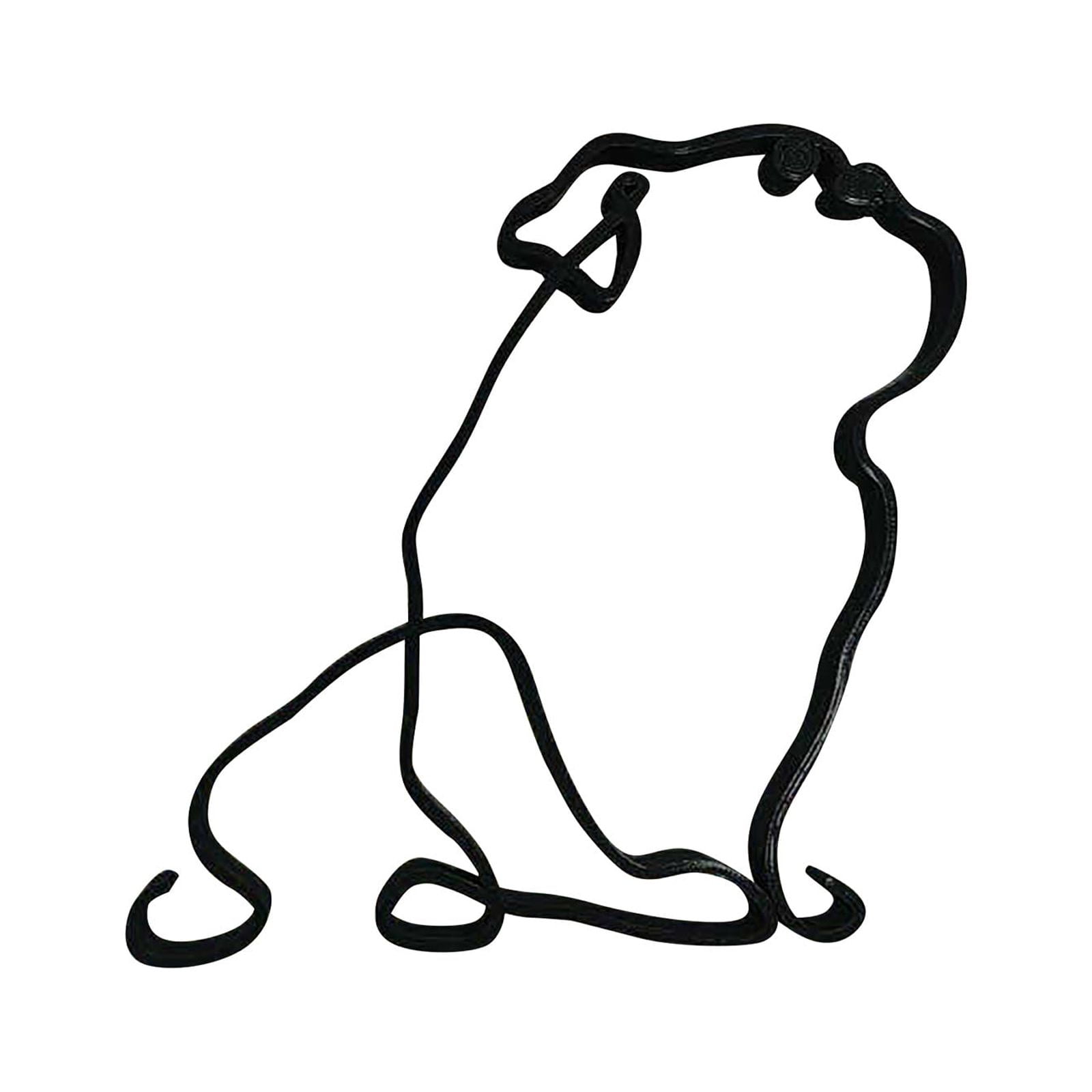 AUDeals Dog Minimalist Art Sculpture Minimalist Arts Sculpture