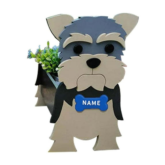 AUDeals Dog Planter Plant Pots Cute Garden Dog Flower Planter Dog Birthday Gifts for Women Indoor/Outdoor Decor 7*6.2*10.2 inch