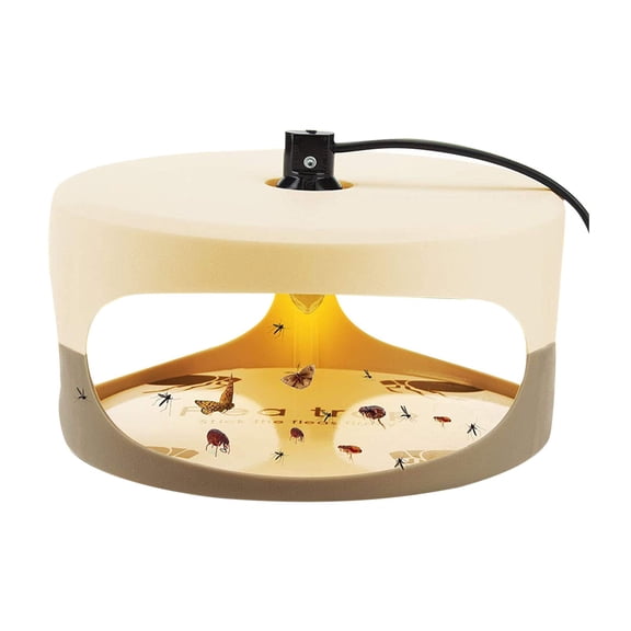 AUDeals Flea Trap with 2 Adhesive Discs, Odorless and Effective for Indoor Use, Natural and Child-Friendly Pest Control Solution for Your Home, Safe and Non-Toxic