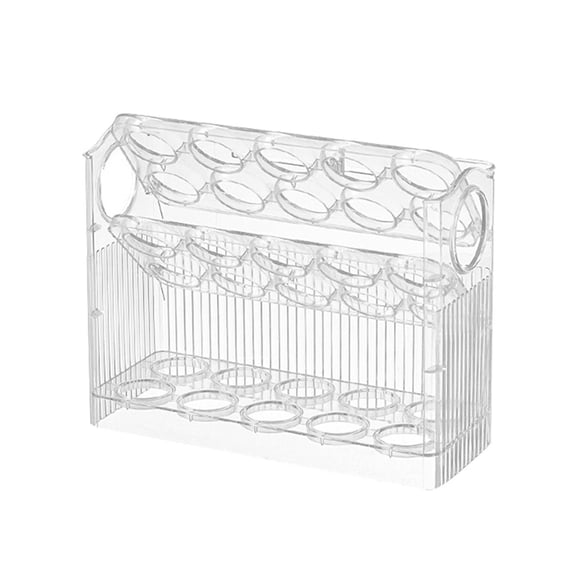 AUDeals Flippable Egg Holder for Refrigerator, 3 Layer Egg Storage Container for Refrigerator Side Door, Large Capacity Clear Egg Organizer and Container for Kitchen