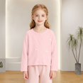 thumbnail image 1 of AUDeals Girls Bow Button Cardigan - Long Sleeve Lightweight Knit Sweater Jacket for Girls Fall Winter Casual Layering Outfit Wear, 1 of 7