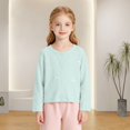 thumbnail image 1 of AUDeals Girls Bow Button Cardigan - Long Sleeve Lightweight Knit Sweater Jacket for Girls Fall Winter Casual Layering Outfit Wear, 1 of 7