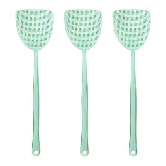 AUDeals Heavy-Duty Plastic Fly Swatter with Extra-Long 17.5-Inch Handle and Flexible Grid Design, for Indoor and Outdoor Pest Control in Classroom, Home, and Yard
