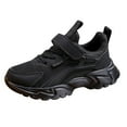 thumbnail image 1 of AUDeals Kids Boys Girls Basketball Shoes, Lightweight High Top Sport Sneakers with Breathable Mesh and Non-Slip Sole (Black, 7-8 Years), 1 of 4