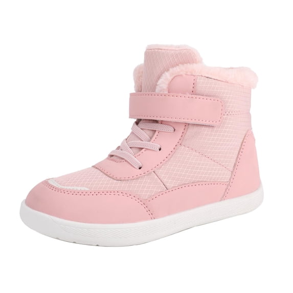 AUDeals Kids Winter Snow Boots with Wide Toe Box, Slip Resistant Sole and Warm Lining for Toddlers and Big Kids Outdoor Wear