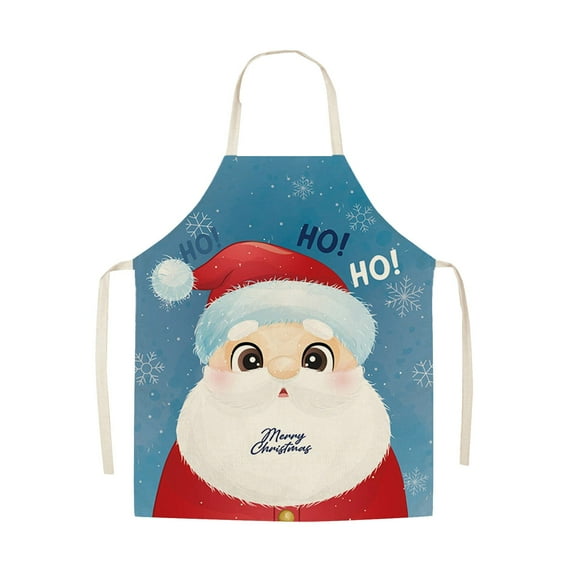 AUDeals Kitchen Apron Apron Linen Oil Housework Christmas Creative Sunflower Apron for Men and Women Kitchen Cooking BBQ Kitchen Dining Bar Adult Apron 25.5 X 29.5 Inch