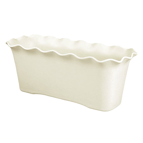 AUDeals Large Rectangular Window Sill Planter Box, Indoor Plastic Rectangle Pot for Succulents, Herbs, and Flowers, Practical Home Garden Window Decor Planter