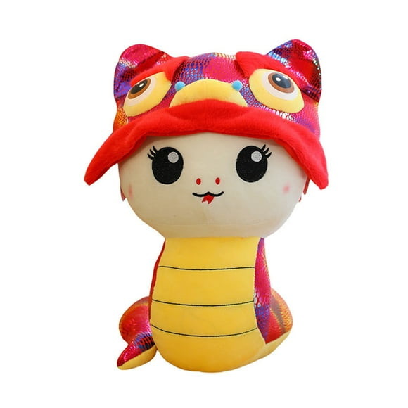AUDeals ‌Lunar New Year Zodiac Animal Plush Toy Wall Decor Stuffed Doll Accessories, Soft Dorm Room Decor for Kids Adults, Year-Round Home Decoration Gifts