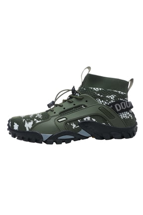 Men's Hiking Boots, High Top Durable Shoes with Non Slip Comfort for Mountain Camping and Outdoor Sports (Camouflage, 8.5)