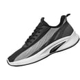 thumbnail image 1 of AUDeals Men’s Non Slip Running Shoes Shock Absorbing Athletic Sports Shoes Breathable Mesh Walking Fitness Casual Shoes (Black, 8), 1 of 7