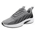 thumbnail image 1 of AUDeals Men’s Non Slip Running Shoes Shock Absorbing Athletic Sports Shoes Breathable Mesh Walking Fitness Casual Shoes (Grey, 8), 1 of 8