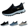 thumbnail image 1 of AUDeals Men's Orthopedic Shoes, Lightweight Work Sneakers with Arch Support for Hiking and Walking (Black, 7), 1 of 8