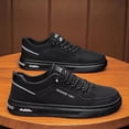 thumbnail image 1 of AUDeals Men's Orthopedic Sneakers, Cushioned Walking Shoes with Arch Support for Plantar Fasciitis and Flat Feet (Black, 8), 1 of 3