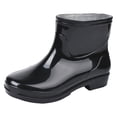 thumbnail image 1 of AUDeals Men's Short Rubber Rain Boots Waterproof Non Slip Mid Calf Mud Shoes Garden Work Outdoor Boots, 1 of 7