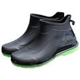 thumbnail image 1 of AUDeals Men's Short Tube Rain Boots Waterproof Non Slip Lightweight Ankle Garden Work Fishing Boating Boots, 1 of 4