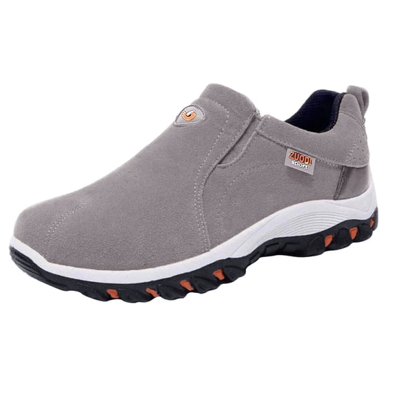 AUDeals Men's Slip On Walking Shoes Round Toe Platform Sneakers Non Slip Casual Sports Shoes Outdoor Running