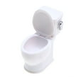 thumbnail image 1 of AUDeals Mini Working Toilet Toy with Realistic Flush Sound, 1:12 Dollhouse Bathroom Furniture Accessories for Realistic Bathroom Scenes & Kids' Interactive Play, 1 of 9