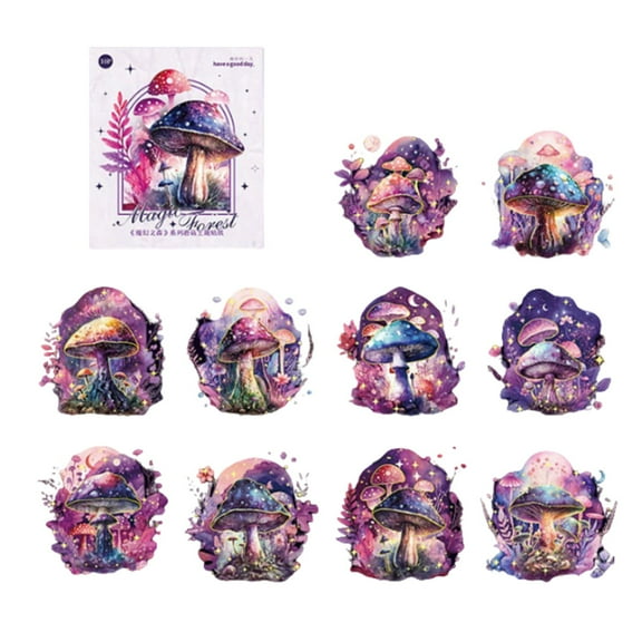 AUDeals Mori Stickers Theme Vintage Plants Flowers Collection Hand Ledger DIY Decorative Stickers Waterproof Stickers 10 Photos for Decoration Planners Scrapbook Laptops