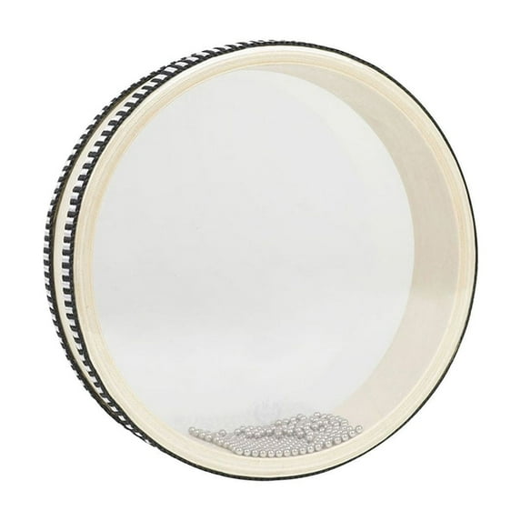 AUDeals Ocean Drum Set 4/6/8/10/12-Inch Sound Therapy Instrument with Hardwood Frame, Natural Colored Water Drum for Meditation Yoga & Relaxation