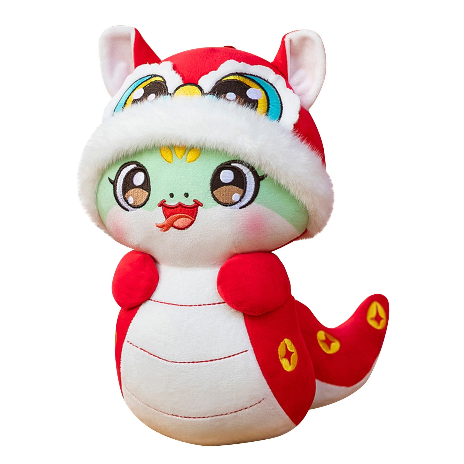 AUDeals Plush 2025 Year Of The Stuffed Animal Chinese New Year Plush 2025 Zodiacs Plush Toy