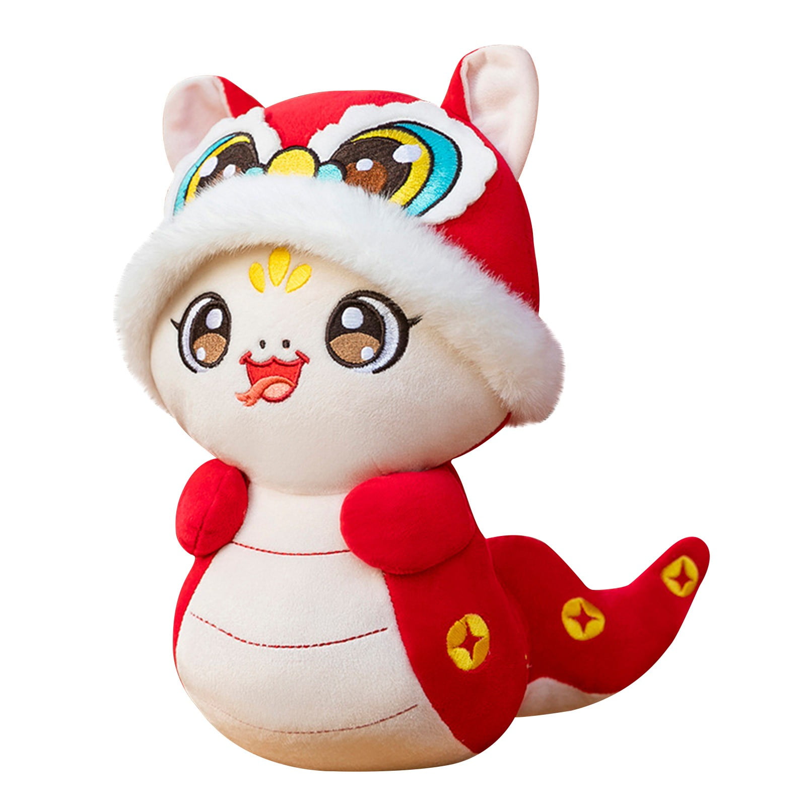 AUDeals Plush 2025 Year Of The Stuffed Animal Chinese New Year Plush 2025 Zodiacs Plush Toy