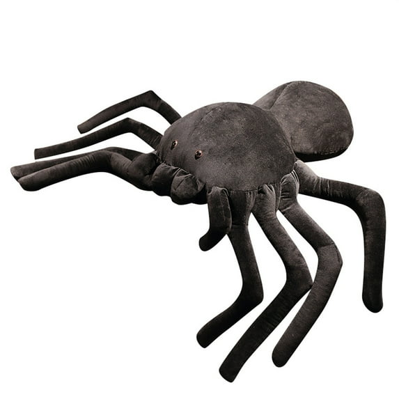 AUDeals Plush S pider Doll Halloween Party Decor, Ultra-Soft Stuffed Animal Toy for Kids, Customizable Scary/Cute Faces