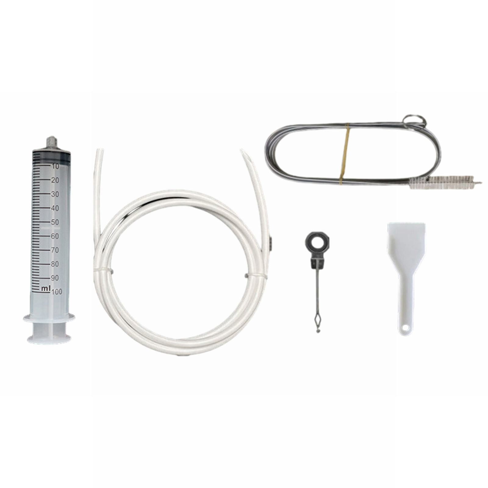 AUDeals Refrigerator Drain Tool Refrigerator Drain Hole Unplug Pack Set 150cm Hose Ice Scraper