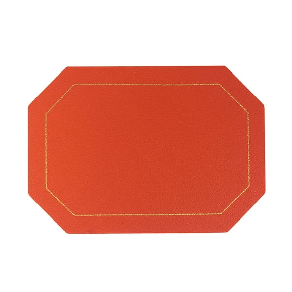 AUDeals Reversible Leather Placemats, Heat Resistant and Waterproof Washable Table Mats for Dining Table, Kitchen, Wedding, and Coffee Shop Decor, Wipeable and Durable