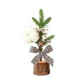 thumbnail image 1 of AUDeals Small Artificial Christmas Tree for Tabletop, Slim Pencil Mini Christmas Tree with Farmhouse Decor for Desk & Home, 1 of 6