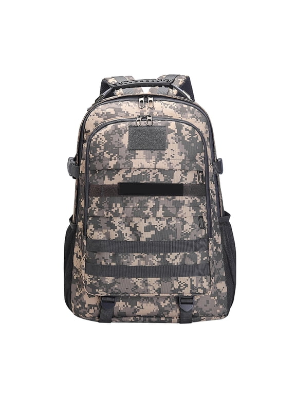 Small Tactical Backpack for Elementary Boys, Military Waterproof School Backpacks, Army Bookbag with USB Charging Port & Flag Patch for School Travel