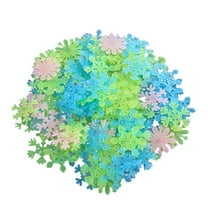 AUDeals Snowflakes Decals, Christmas Window Clings Wall Stickers, Removable Static Cling Decor for Glass, Mixed Colors