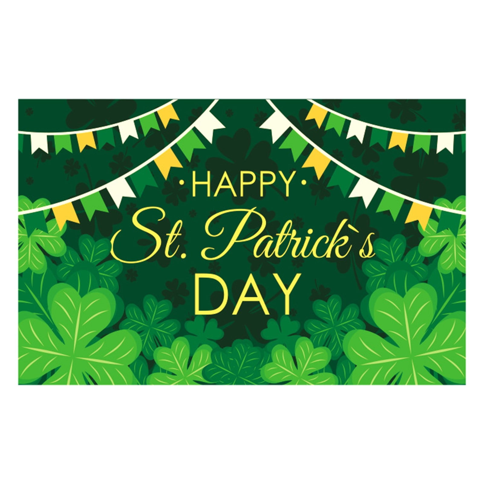 AUDeals StPatrick's Day Background Cloth Flag Festival Party Decoration ...