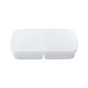 AUDeals Stackable Produce Grids to Fresh Keeping Fruits Fridge Vegetable Home Compartments Compartment Transparent Fruit Fresh Lids Meat Preservation Holder Container Storage 8.18*6*1.37 Inch