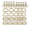 thumbnail image 1 of AUDeals Swivel Snap Hooks Kit with D Rings, Includes Slide Buckles and Purse Hardware Clasps, for Bag Making Keychain Crafts Lanyard Clips, DIY Metal Components, 1 of 5