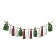 thumbnail image 1 of AUDeals ‌Tassel Beaded Garland 16"/24" Wood Bead & Fringe Trim for Christmas, Curtains, Tablecloths, Boho Home Décor (Natural), 1 of 9